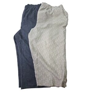 ALIA Women's Floral Print Pajama Lounge Pants Elastic Waist Size 18‎